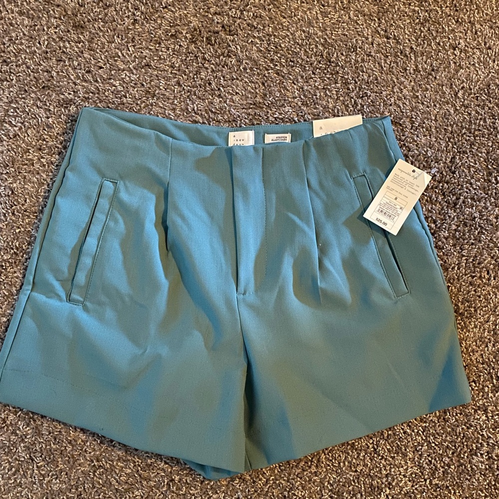 A New Day Midi Dress Shorts Target M 8 mint turquoise NEW NWT Spring